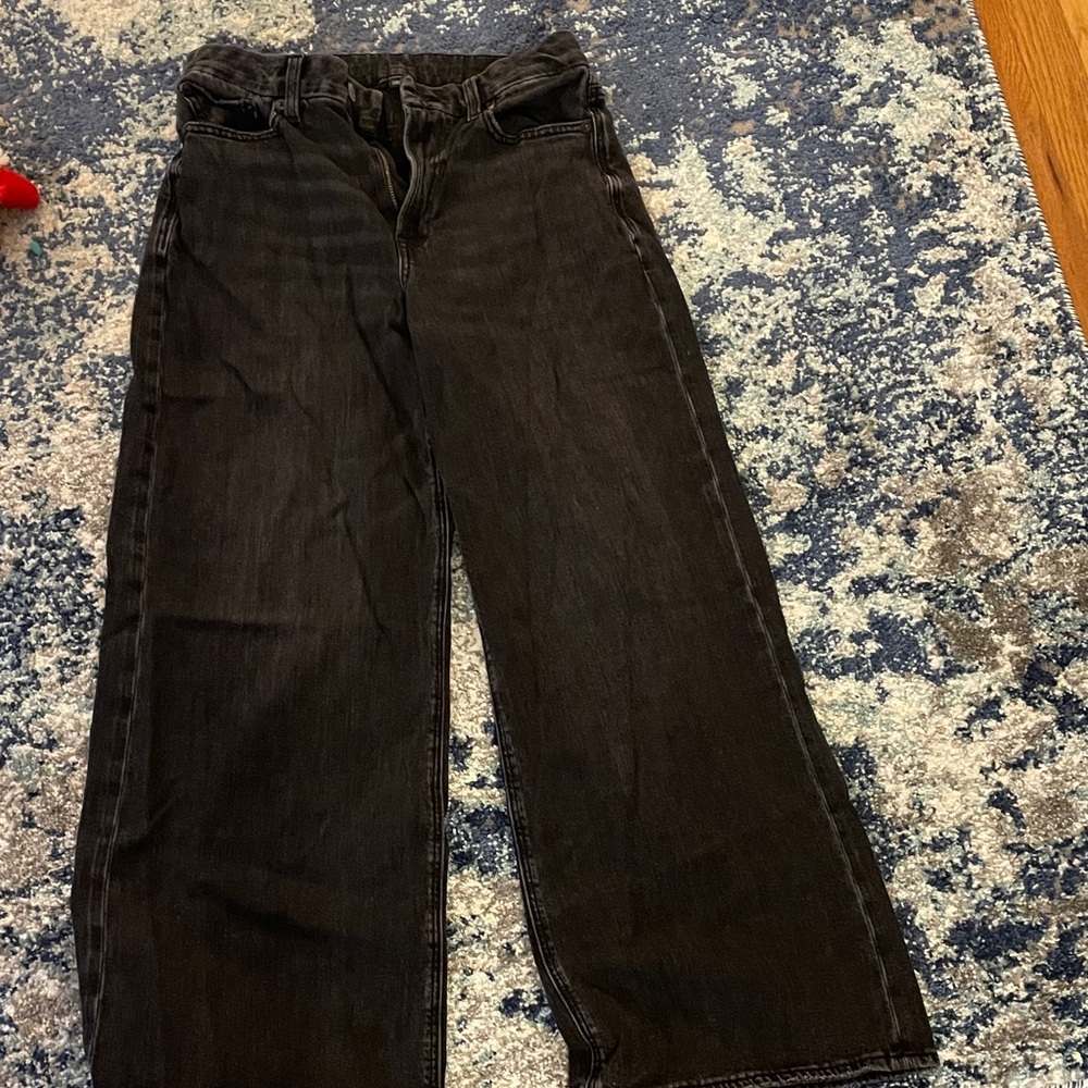 American Eagle Outfitters Dark Wide-Leg Jeans